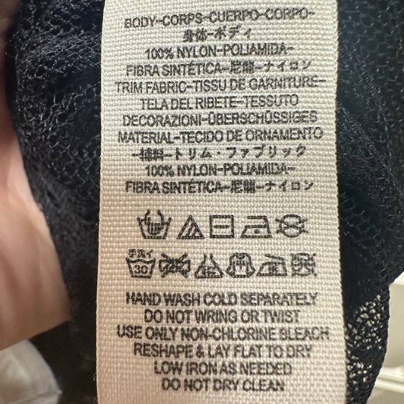 EUC Free People Sheer Black Blouse; Size S - Picture 5 of 6